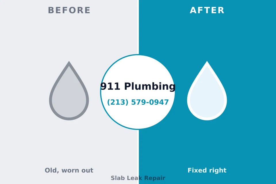 Before and after: plumbing company Krebs, OK